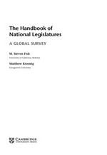 The handbook of national legislatures : a global survey /
