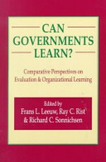 Can governments learn? : comparative perspectives on evaluation and organizational learning /