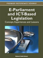 E-Parliament and ICT-based legislation : concept, experiences and lessons /