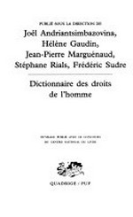 Dictionnaire des droits de l'homme /
