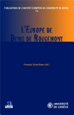 L'Europe de Denis de Rougemont /