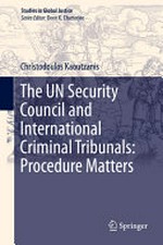 The UN Security Council and international criminal tribunals : procedure matters /