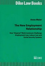 The new employment relationship : how "atypical" work contracts challenge employment law, labour law and social security systems : a comparative legal research /