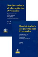 Handwörterbuch des europäischen Privatrechts /