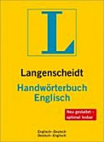 Langenscheidt Handwörterbuch Englisch : Englisch-Deutsch, Deutsch-Englisch /