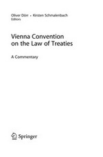 Vienna Convention on the law of treaties : a commentary /