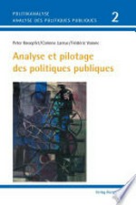 Analyse et pilotage des politiques publiques /