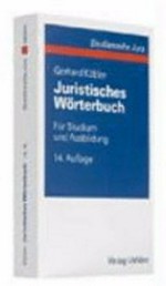 Juristisches Wörterbuch : für Studium und Ausbildung /