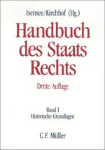 Handbuch des Staatsrechts der Bundesrepublik Deutschland /