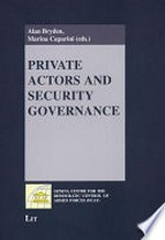 Private actors and security governance /