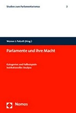 Parlamente und ihre Macht : Kategorien und Fallbeispiele institutioneller Analyse /