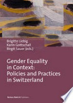 Gender equality in context : policies and practices in Switzerland /