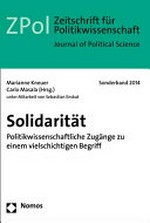 Solidarität : politikwissenschaftliche Zugänge zu einem vielschichtigen Begriff /