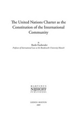 The United Nations Charter as the constitution of the international community /