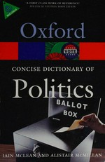 The Concise Oxford dictionary of politics /