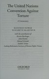 The United Nations Convention against torture : a commentary /