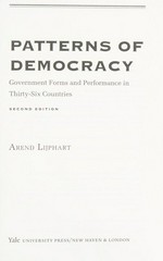 Patterns of democracy : government forms and performance in thirty-six countries /