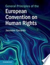 General principles of the European Convention on Human Rights /