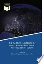 The Palgrave handbook of public administration and management in Europe /