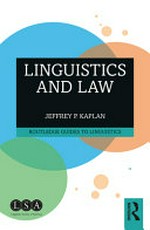 Linguistics and law /