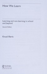 How we learn : learning and non-learning in school and beyond /