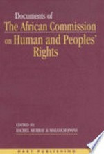 Documents of the African Commission on Human and Peoples' Rights /