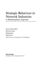 Strategic behaviour in network industries : a multidisciplinary approach /