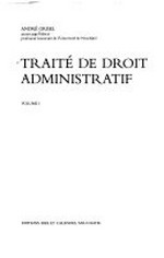 Traité de droit administratif /