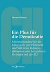 Ein Plus für die Demokratie : Minimalstandard für die Mitsprache von Parlament und Volk beim Rahmenabkommen oder bei weiteren Verträgen mit der EU /