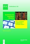 Guidelines for legislative libraries /
