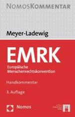 EMRK : Europäische Menschenrechtskonvention : Handkommentar /