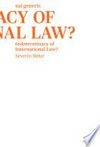 Indeterminacy of international law? /