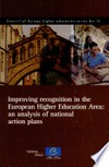 Improving recognition in the European higher education area : an analysis of national action plans /